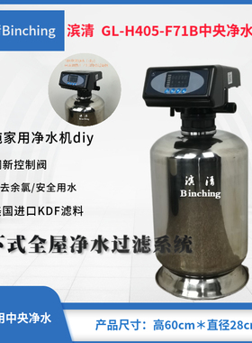 滨清GL-405-F71B家用净水器/ 1吨中央净水机/ 全自动过滤器diy