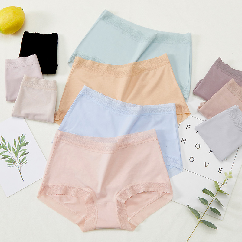 女士内裤性感高腰收腹大码锦纶