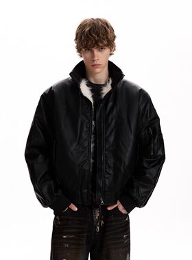 FS高级感座山雕毛毛皮衣夹克加厚外套男女情侣装冬季保暖痞帅棉服