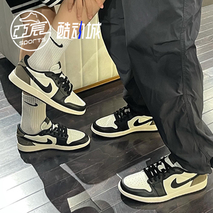 Air Jordan 1 Low OG AJ1摩卡 黑白棕低帮复古篮球鞋 CZ0790-102