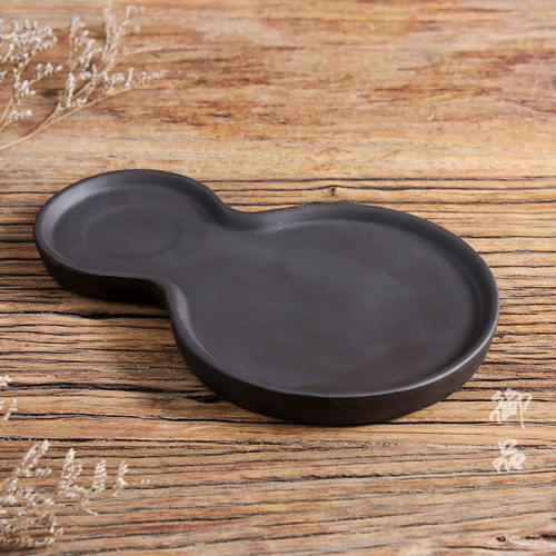 紫砂壶垫盘正品单层底座朱泥茶具