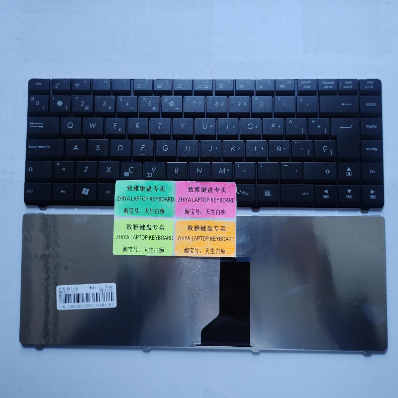 全新ASUS N43 A42J X42D X42J SP 西班牙 键盘