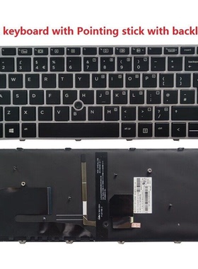 全新适用745 840 G5/G6 846 G5/G6 848 G5/6键盘指点背光UK大回车