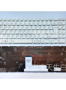全新TOSHIBA L50-B L50T-B L55-B L55D-B 白色 TR 土耳其 键盘