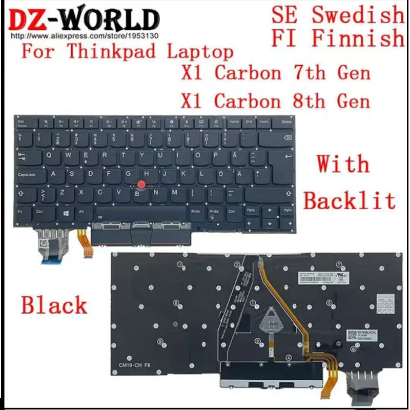 5片全新SE FI适用X1 Carbon 7th 8th Gen 8 2020 2019键盘