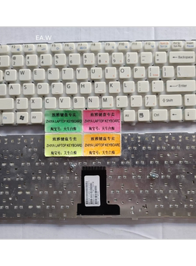 全新SONY EA VPCEA EA35 EA38 EA47 EA300EC US 无框白色键盘