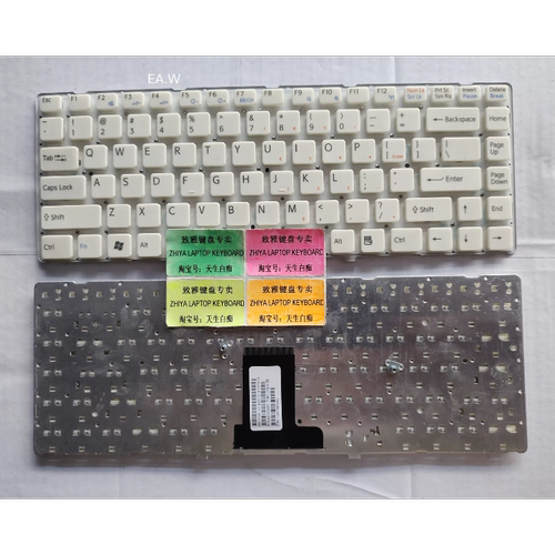 全新SONY EA VPCEA EA35 EA38 EA47 EA300EC US 无框白色键盘