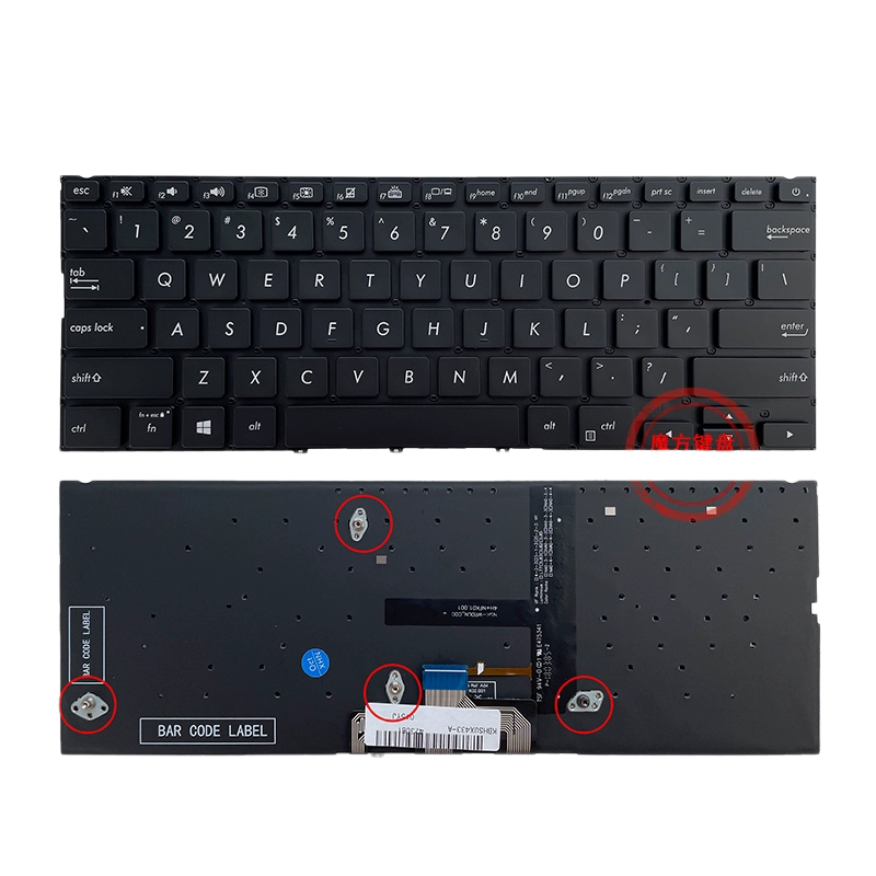 全新华硕Zenbook 14 UX433/F/FA/FN/FL UX434键盘U4300F Deluxe14
