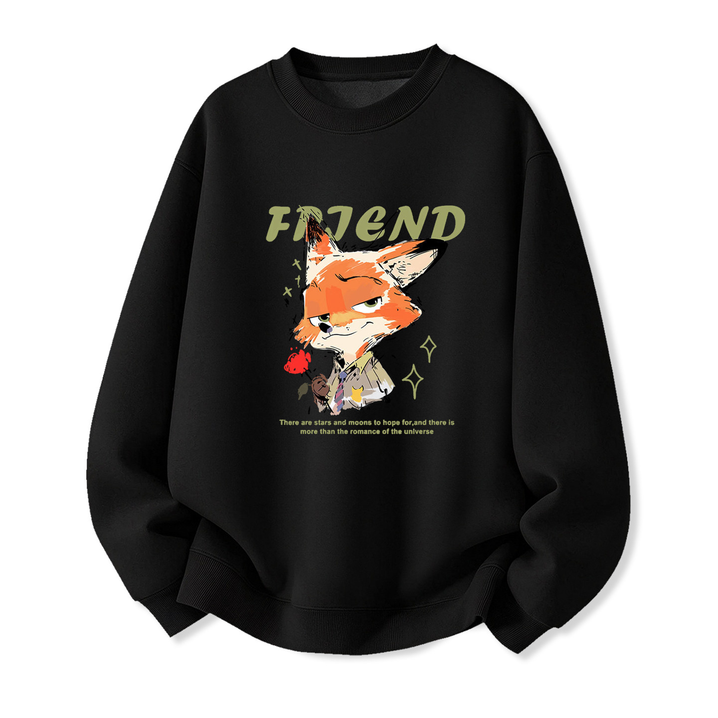 华棉重磅卫衣情侣宽松套头卫衣