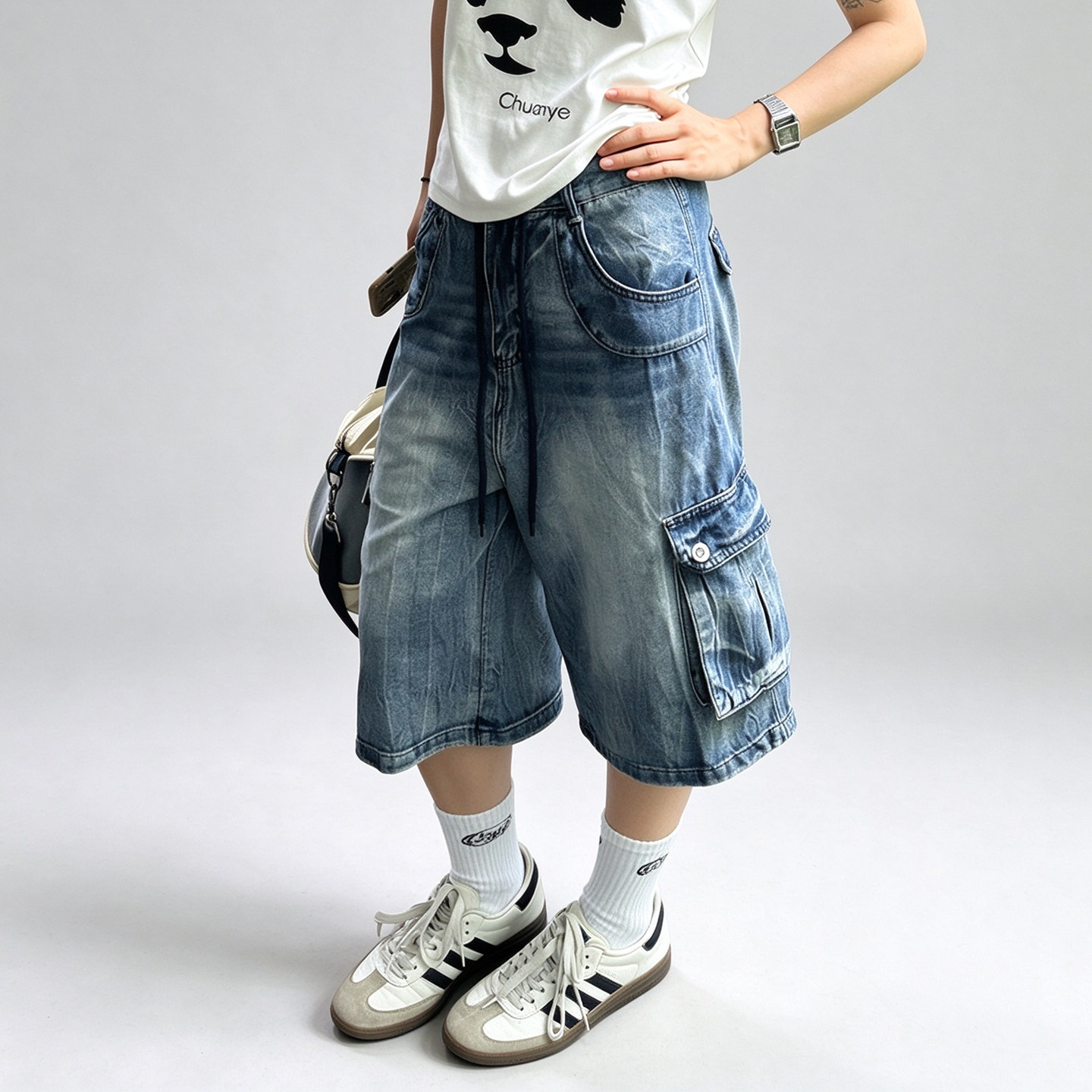 other夏季裤子男潮流多牛仔裤