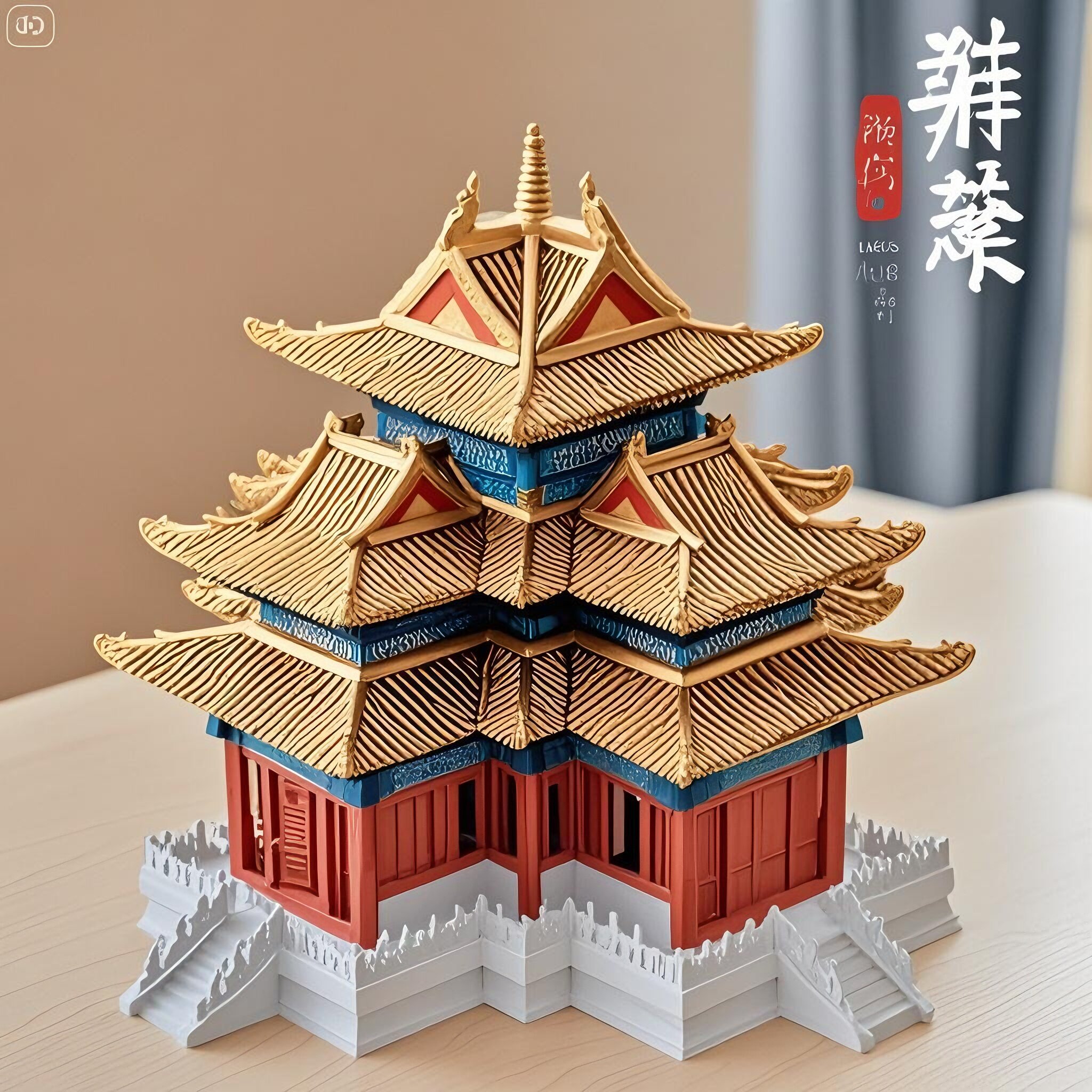 故宫角楼积木2025新款宫廷榫卯成人高难度巨大型建筑拼装玩具男孩