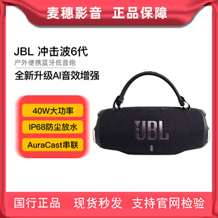 JBL CHARGE6 全新音乐冲击波6代 户外便携防水音响 AI音效低音炮