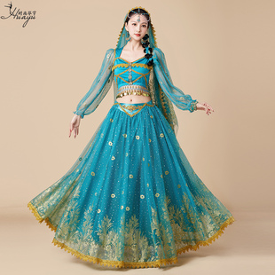 720度大摆裙茉莉公主cos成人套装 西域风情女装 演出服装 印度舞新款