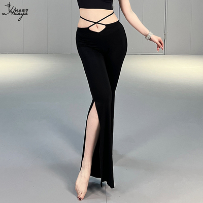 肚皮舞练功裤子莫代尔显瘦喇叭裤