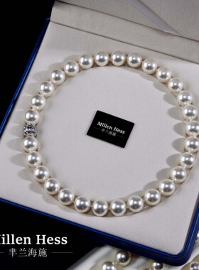 珍妮优雅仿珍珠项链轻奢高级设计感小众法式镀金手串首饰送女友