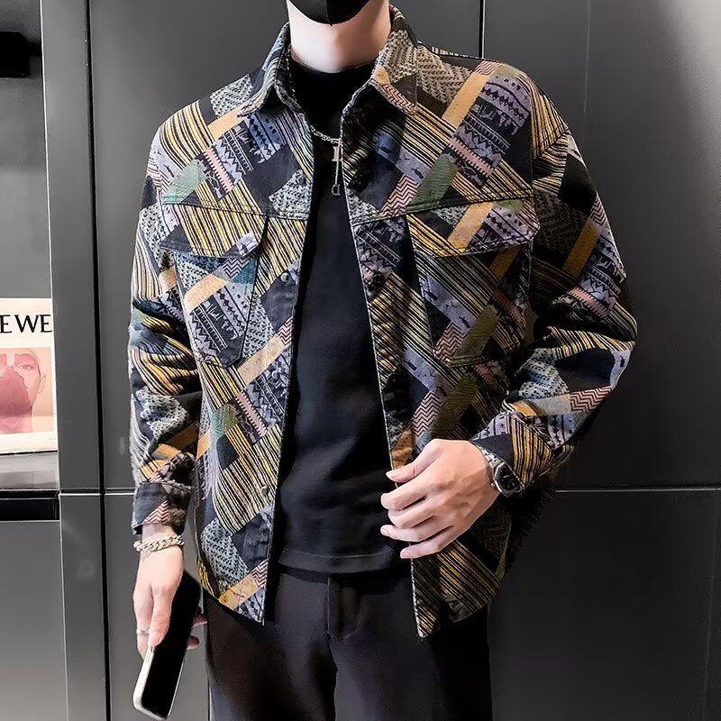 NZ85P65青春流行夹克翻领外穿百搭日系标准春秋单排扣潮潮流男原,男装夹克,星座218-1（原230）