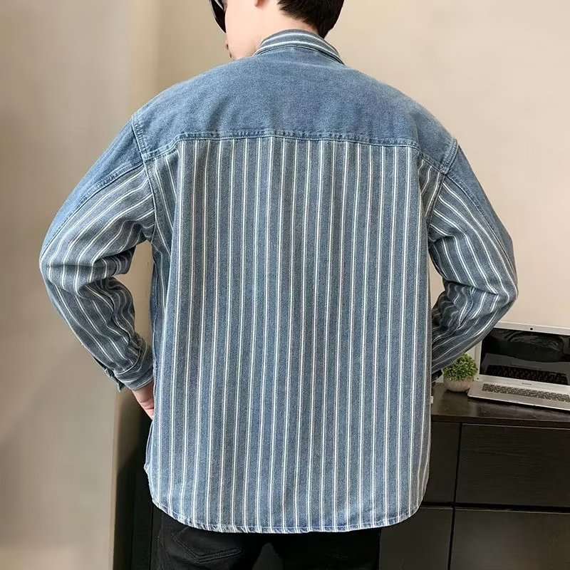 N30P70长袖方领文艺百搭青春流行时尚衬衫简约男夏季新款潮流标准,男装衬衫,星座218-1（原230）