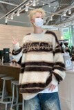 MY333P55美式复古宽松毛衣男2024秋冬新款学院慵懒风条纹针织衫外，男装针织衫/毛衣，星座218-1（原230）