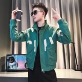 J8923P75春秋潮日系V领新款时尚青春流行长袖潮流男夹克外穿ins慵，男装夹克，星座218-1（原230）