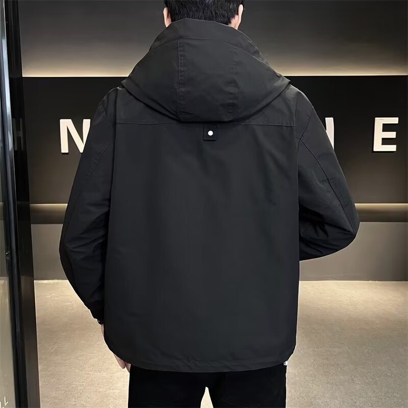 JK8120P80春秋款连帽工装冲锋衣外套男士2024春季新款潮牌克春装,男装夹克,星座218-1（原230）