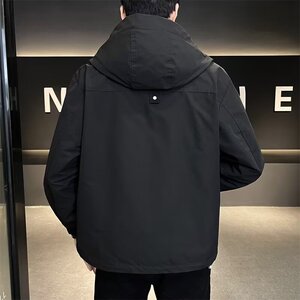 JK8120P80春秋款连帽工装冲锋衣外套男士2024春季新款潮牌克春装图片