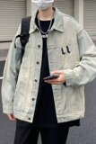 8586P65水洗黄泥牛仔外套男春秋美式复古hiphop西海岸十字架工装，男装夹克，星座218-1（原230）