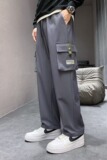 K2896P40工装裤男秋冬款黑色休闲裤男士2024新款美式宽松直筒长裤，男装休闲裤，星座218-1（原230）