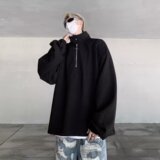919P45半拉链卫衣男秋季美式潮牌设计感小众宽松休闲长袖上衣华夫，男装卫衣，星座218-1（原230）