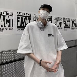 1039P35R星短袖T恤男潮流圆领美式高街半袖宽松大码百搭体恤图片