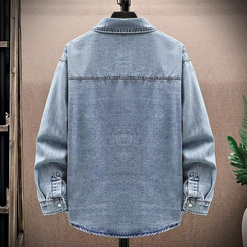 W11P65春秋季牛仔外套男潮流2024新款青少年高中初中学生帅气衬衫,男装夹克,星座218-1（原230）