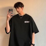 r星短袖t恤男欧美潮牌潮流300g重磅美式高街oversize7七分袖夏季，男装T恤，星座218-1（原230）