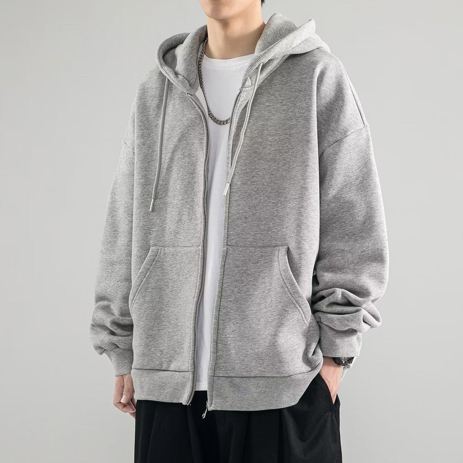 GENIOLAMODE重磅连帽开衫卫衣男士2025新款秋冬季外套潮牌加厚男,男装卫衣,星座218-1（原230）