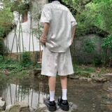自家图控98新中式风龙纹冰丝短裤男夏季新款直筒中穿TZ0023P70，男装牛仔裤，星座218-1（原230）