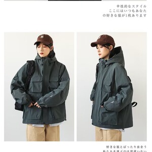W03p85户外冲锋衣女工装机能风夹克外套单层透气情侣户外徒步武功图片