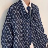 839P46春秋外套韩版潮流满印休闲夹克痞帅男上衣服宽松潮牌褂子，男装夹克，星座218-1（原230）