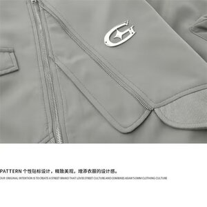 1191P80美式街头设计感棒球服外套男款秋季潮牌ins宽松夹克图片