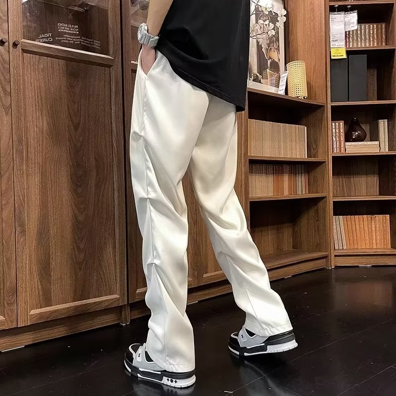 XU17P40美式抽绳降落伞裤子男夏季高街复古速干直筒裤阔腿工装休,男装休闲裤,星座218-1（原230）