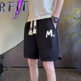 G612P32时尚潮牌夏季运动裤休闲裤男印花直筒宽松型潮五分裤潮流，男装休闲裤，星座218-1（原230）