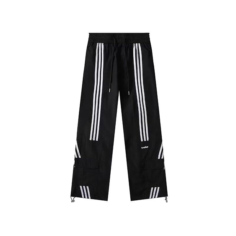 三杠条纹裤子男士秋季ins美式复古休闲工装裤宽松潮流KA32P48，男装工装外套，星座218-1（原230）