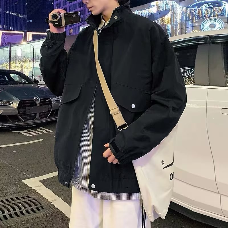 LS96P80日系防水工装外套巴咯克潮流宽松舒服3个颜色,男装夹克,星座218-1（原230）