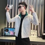 K8019P70痞帅高级感外套男士秋冬款2024新款潮牌男装冬季格子，男装夹克，星座218-1（原230）