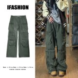 自家图控98欧美街头hiphop工装裤男春秋潮牌嘻哈多口直筒KZ22P75，男装工装外套，星座218-1（原230）