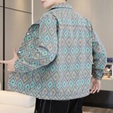 H28P65新款潮流日系长袖翻领青春流行百搭标准文艺潮男夹克外穿春，男装夹克，星座218-1（原230）