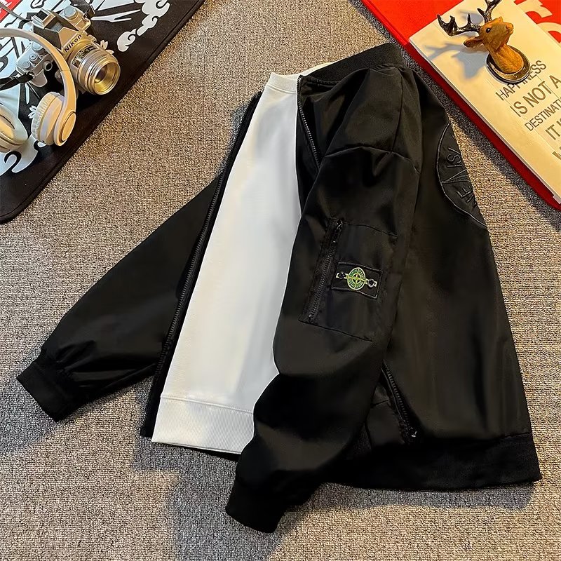 A620P60美式宽松薄款飞行服工装棒球服外套男2024春秋新款设计感,男装夹克,星座218-1（原230）