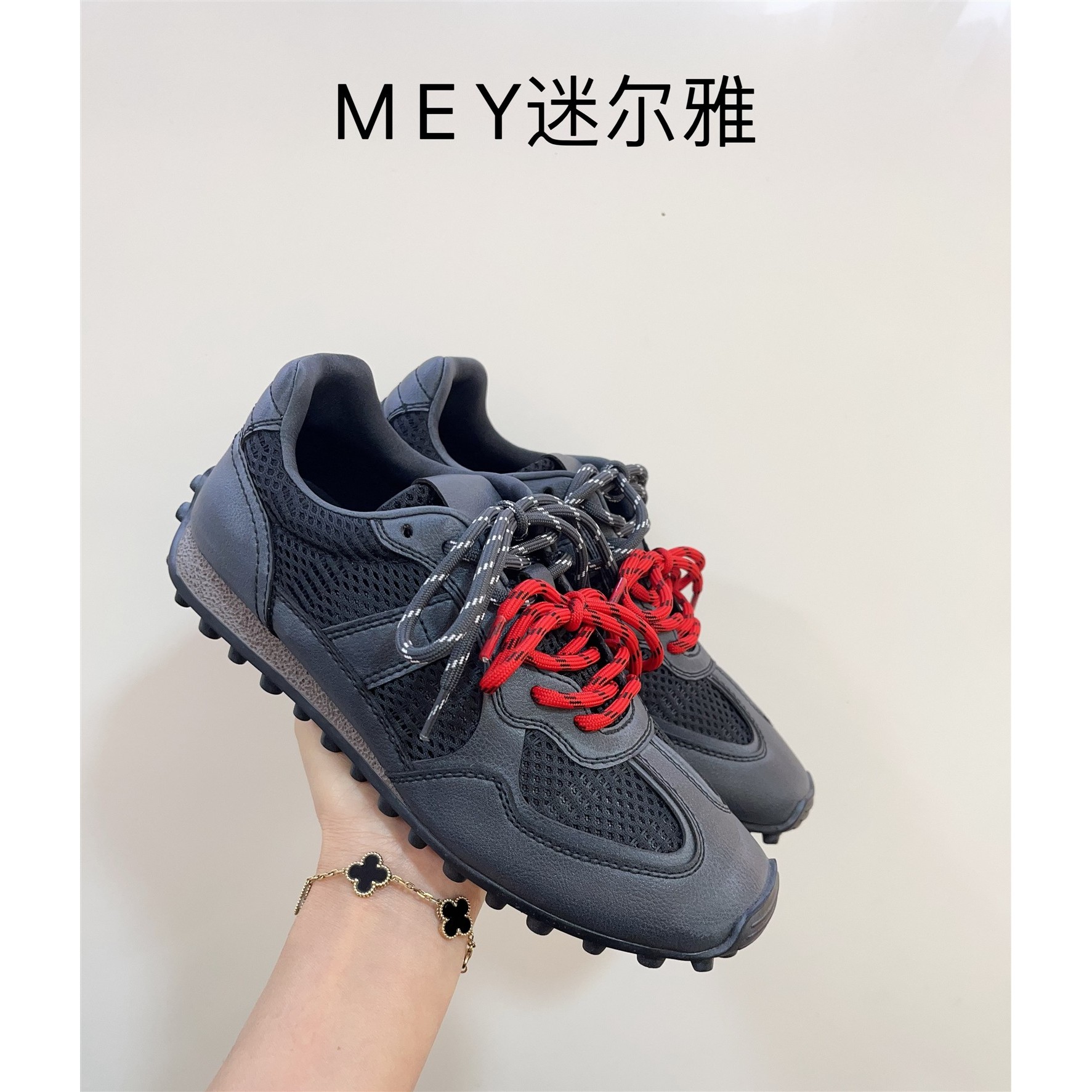 专柜欧货真皮女鞋2026新款GGCC同款时尚潮鞋做旧赛车德训鞋图片
