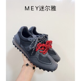专柜欧货真皮女鞋2026新款GGCC同款时尚潮鞋做旧赛车德训鞋