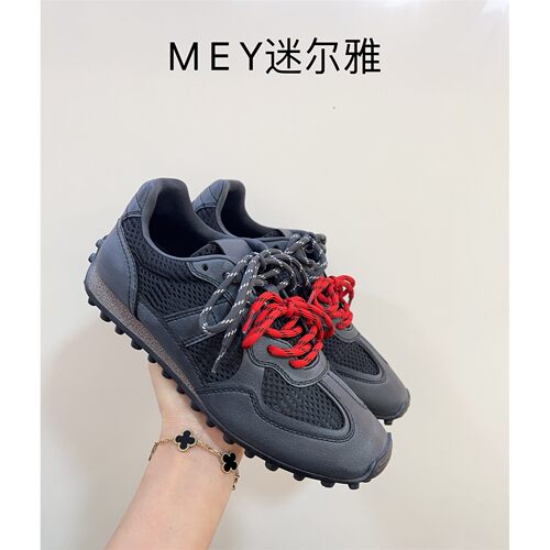 专柜欧货真皮女鞋2026新款GGCC同款时尚潮鞋做旧赛车德训鞋
