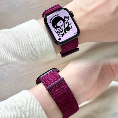 适用WatchS10表带尼龙回环魔术贴