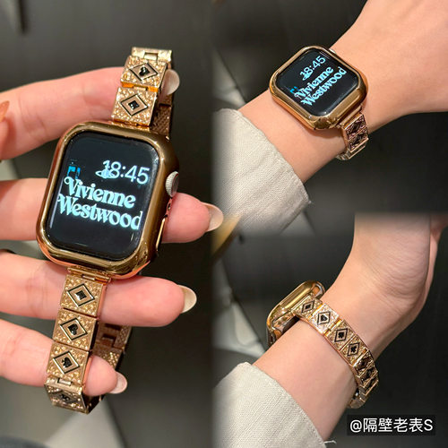 黑桃四花方块金属表带适用iwatch