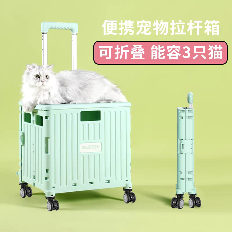 外出便携宠物拉杆箱可折叠猫包